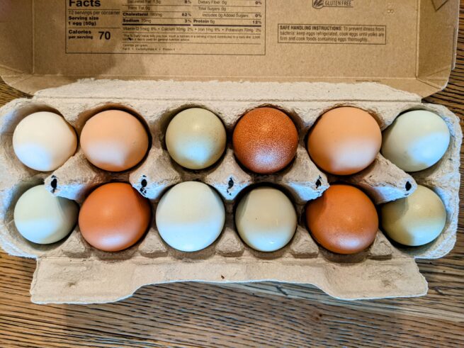 pastured eggs